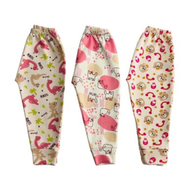 KIT C/3 – MIJÃO SUEDINE 100% ALGODÃO COM PUNHO FEMININO ESTAMPADO