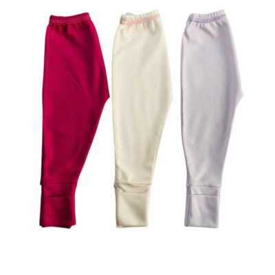 KIT C/3 – MIJÃO CANELADO COM PÉ REVERSÍVEL LISO FEMININO